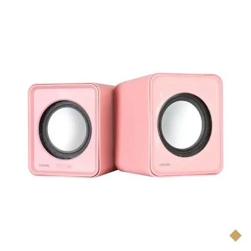 Caixa de Som Vinik 2.0 VS-01R (2W RMS) P2/USB Rosa