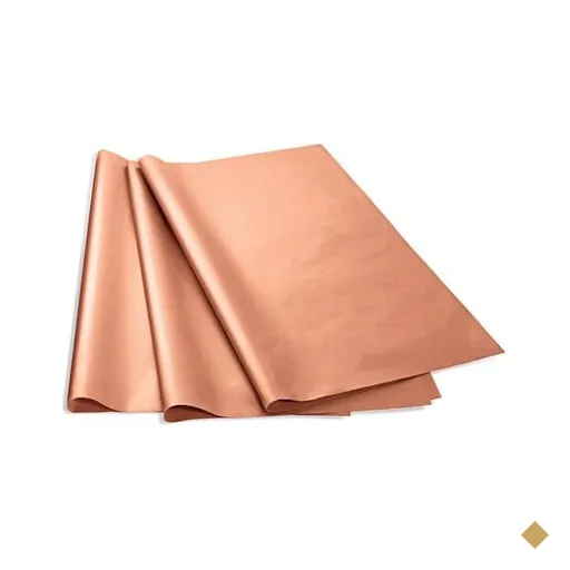 Papel de seda Cobre metalizado, 48 x 60cm, 042034, Ridet PT 20 UN
