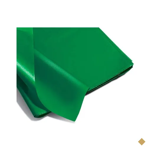 Papel de seda Verde Bandeira, 60cm, x 48cm, Ridet - PT 20 UN