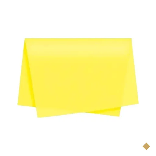 Papel de seda 48x60cm amarelo Moopel PT 100 FL