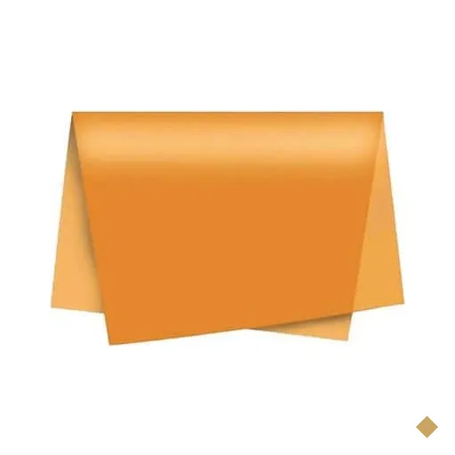 Papel de seda 48x60cm laranja Moopel PT 100 FL