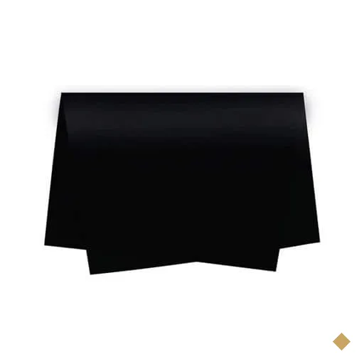 Papel de seda 48x60cm preto Moopel PT 100 FL