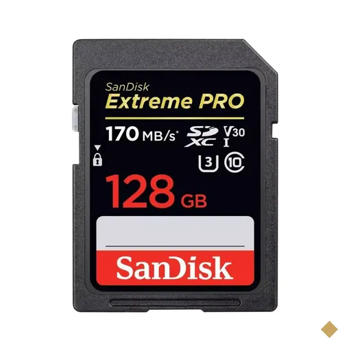 Cartão Sandisk 128GB Extreme Pro SDXC V30 SD Card (Classe 10) -…
