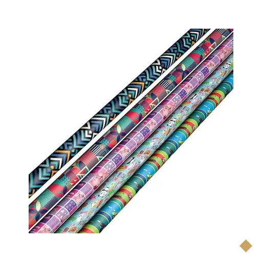 Papel para presente em rolo 47,5x64, Casual Sortidos, 10124, Gala - RL 2 FL