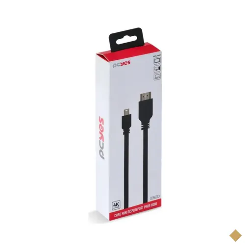 Cabo Conversor Mini Displayport 1.4 (M) x HDMI (M) 2.0 2m (4K) Preto
