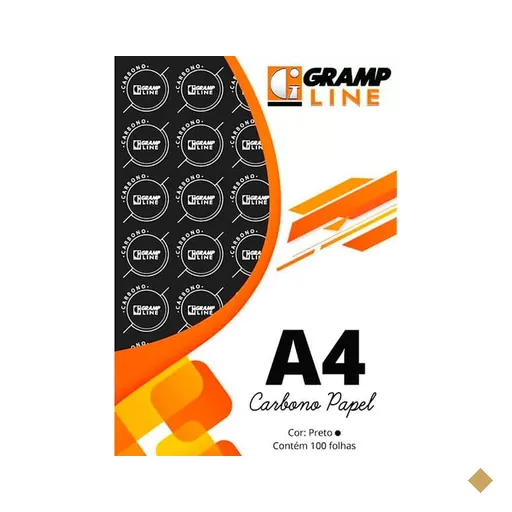 Papel carbono preto A4 GE-927 Gramp Line PT 100 FL