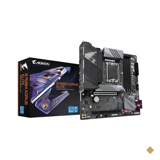Placa Mãe Gigabyte B760M AORUS ELITE (LGA 1700/Intel B760/M.2/DDR5)