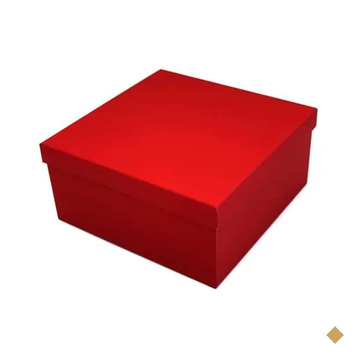 Caixa para presente 19,4x19,4x9,2cm verm. P 990010023 Kawagraf PT 1 UN