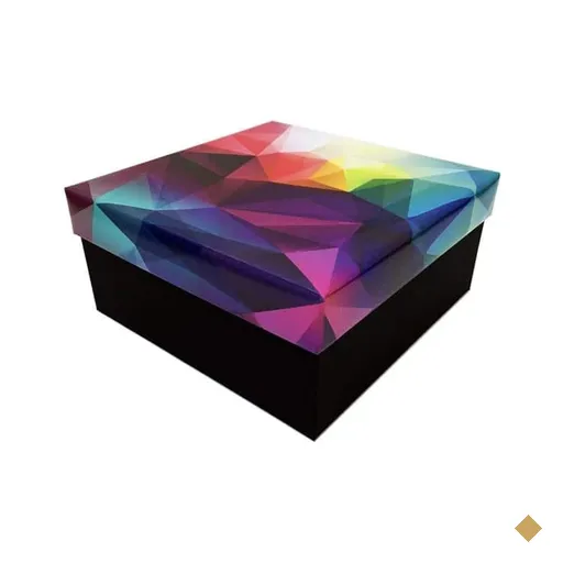 Caixa para presente 19x19x9 geometric P Kawagraf CX 1 UN