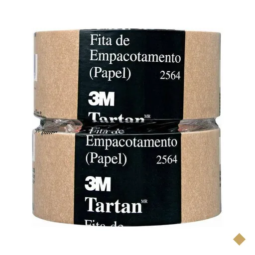 Fita Adesiva de Papel Kraft 2564 3M Tartan - 50 mm x 50 m PT 2 UN