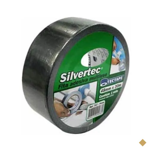 Fita adesiva multiuso 48mmx30m preta 747 Tectape PT 1 UN