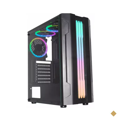 Gabinete K-Mex Bifrost V Gamer CG-C1TJ RGB, Lateral em Vidro Temperado, Mid…