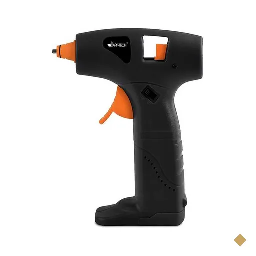 Pistola para cola quente fina, Sem fio, Alimentação 4 Pilhas AA, 5w, App-tech…
