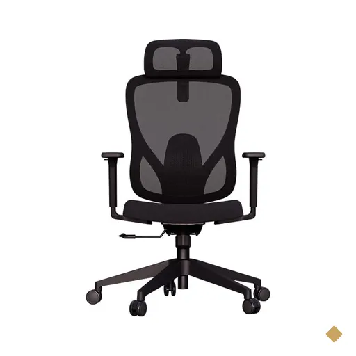 Cadeira de escritório ergonômica Elements Sarín, Giratória, Preta, 72092 -…