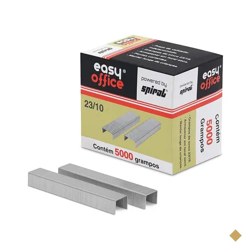 Grampo p/grampeador 23/10 galvanizado Easy Office CX 5000 UN