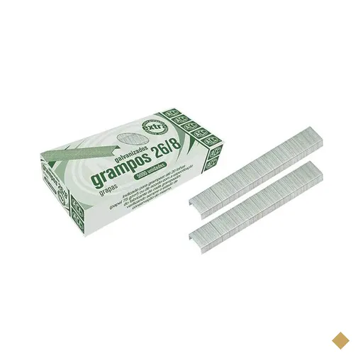 Grampo p/grampeador 26/8 galvanizado Acc CX 5000 UN
