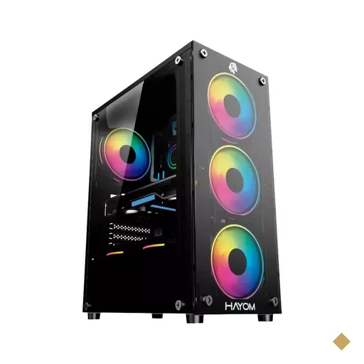 Gabinete Hayom Gamer GB1749 LED, Lateral em Vidro Temperado, 4 Fans RGB, Mid…