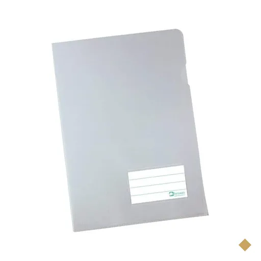 Pasta plástica em L pp 0,15 A4 cristal prem. c/visor 1436 Chies PT 10 UN