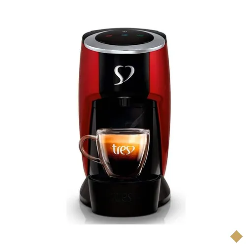 Cafeteira Espresso e Multibebidas Tres Touch, 220v, Vermelha, 3 Corações - CX…