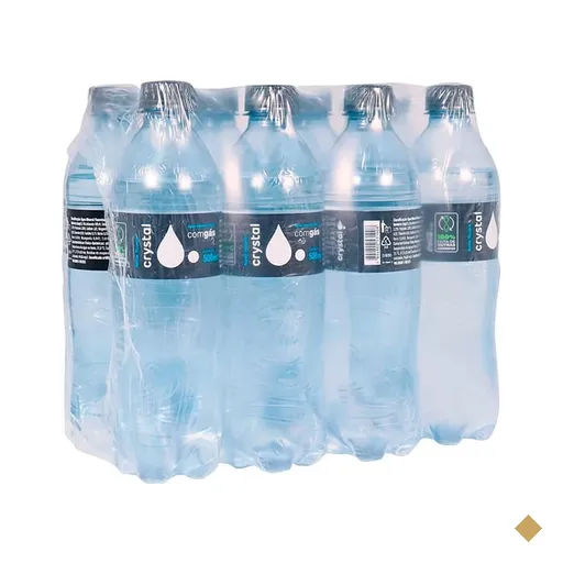 Água Mineral com gás, 500ml, Pack com 12 unidades, Crystal FD 12 UN