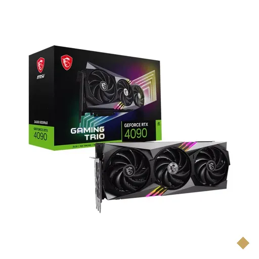 Placa de Vídeo MSI GeForce RTX 4090 Gaming Trio 24GB GDDR6X 384-bit PCI-E 4.0…