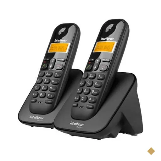 Telefone s/ fio Dect 6.0 c/ identificador de chamadas + ramal preto TS3112…