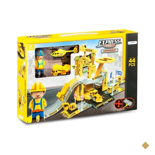 Garagem de Carrinhos Construção Express Wheels 44 Peças Mutikids - BR1239OUT…