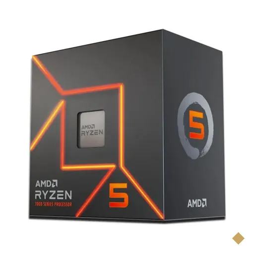 Processador AMD Ryzen 5 7600 Six-Core 3.8GHz (5.1GHz Max Boost, AM5, 38MB…