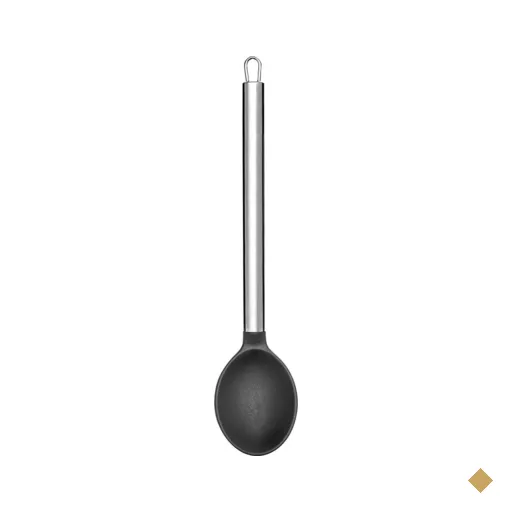 Colher De Arroz De Silicone Cabo Inox Preta Up Home - UD064OUT [Reembalado]