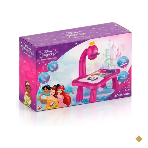 Mesa Projetora Disney Princesas Multikids com 24 Desenhos - BR2133OUT…