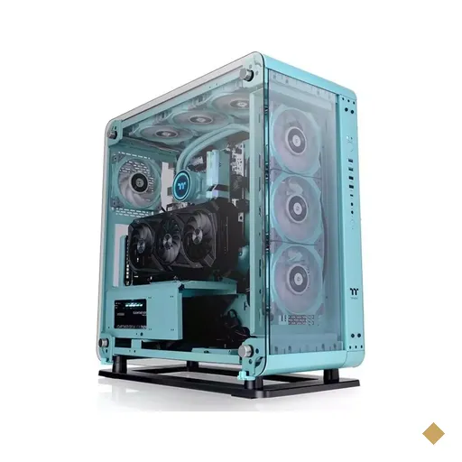 Gabinete Thermaltake Core P6 TG Turquoise, Frontal e Lateral em Vidro…