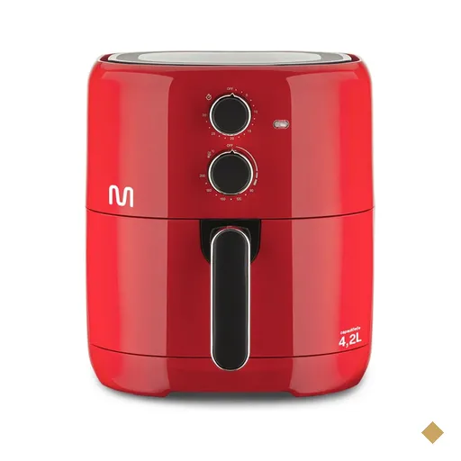 Fritadeira Elétrica Air Fryer 4,2L 1500w-220v com Grade, Seletor Temperatura…