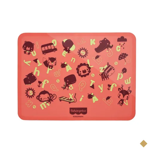 Lugar Americano de Silicone Estampado Yummy! Coral Fisher-Price - BB1196OUT…