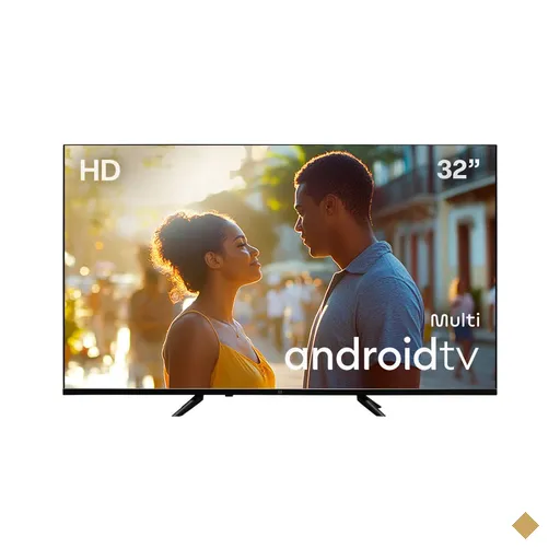 Smart TV DLED 32 HD Multi Essencial Android 11 3HDMI 2USB Wi-fi Bluetooth
