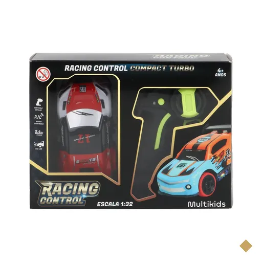 Carrinho De Corrida Turbo de Controle Remoto Vermelho - BR2291