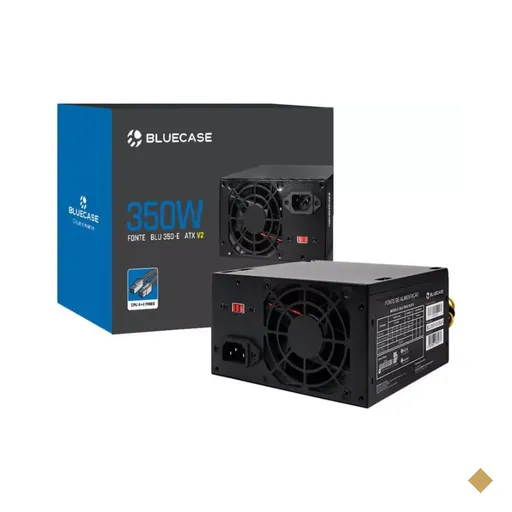 Fonte Bluecase 350W ATX12V V1.3 BLU350-E V2 + Cabo de Força