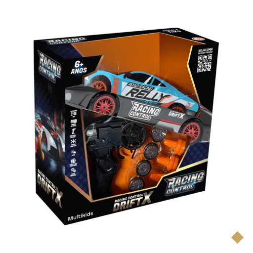 Carro de Corrida de Controle Remoto DriftX Azul - BR2416