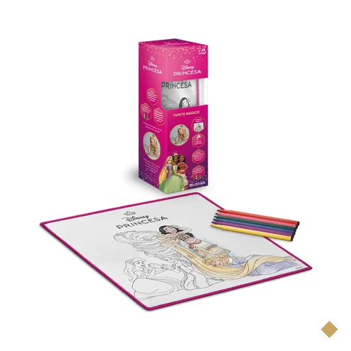 Tapete Mágico Acqua Para Colorir Princesas Disney - BR2384