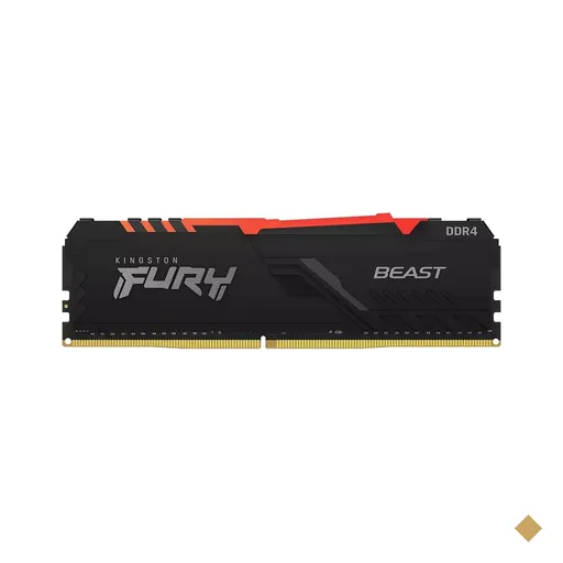 Memória Kingston Fury Beast RGB 16GB DDR4 3200MHz