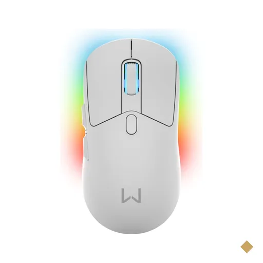 Mouse Magnus (Wireless) com Base Branco Warrior - MO422