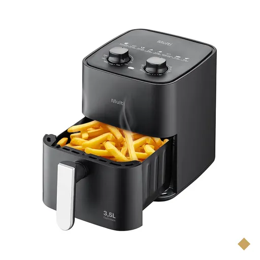 Air Fryer 3,5L 1350W 127V Preta Multi - GO229
