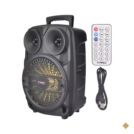 Caixa de Som Amplificadora TRC 5513 (130W RMS) Bluetooth/USB/FM/LED/Speaker 8