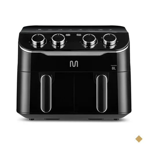 Air Fryer Multi 8L com 2 Gavetas 2500w 220v Preta - GO234OUT [Remanufaturado]