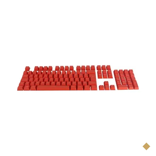 Conjunto de Teclas PCYES K112RM Doubleshot Red Magma, 112 Teclas, Vermelha