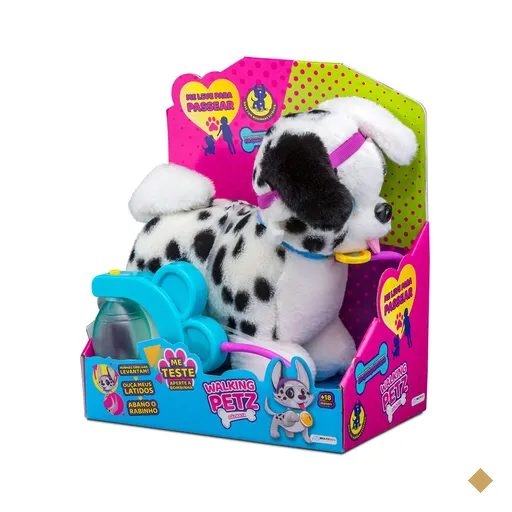 Pelúcia Interativa Walking Petz Dálmata  Multikids - BR1421OUT…