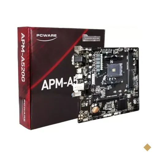 Placa Mãe PCWare APM-A520G (Socket AM4/AMD A520/M.2)