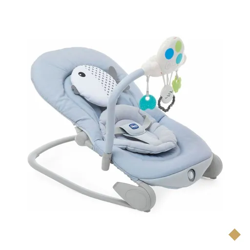 Cadeira Espreguiçadeira Chicco Balloon Regulavel Vibratória Azul -…