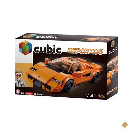 Bloco de montar Carro de Corrida com 264 Pcs Multikids - BR2283OUT [Reembalado]