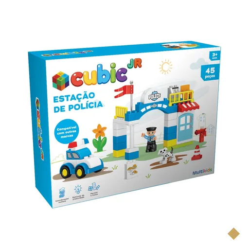 Blocos Criativos Estação de Polícia 45 Peças Multikids - BR2249OUT…