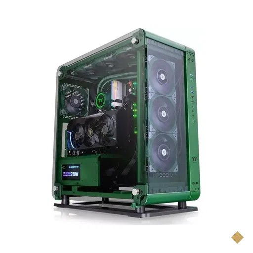 Gabinete Thermaltake Core P6 TG Racing Green, Frontal e Lateral em Vidro…